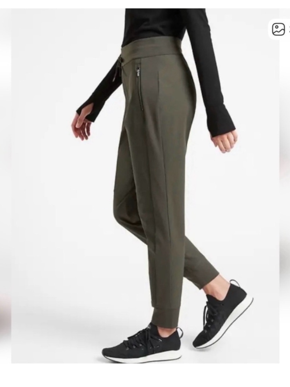 Athleta Trekkie Joggers Olive Green